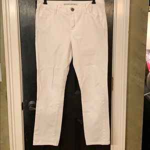 Banana Republic white skinny jeans 30